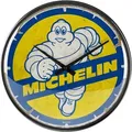 Produktbild: Nostalgic-Art Wanduhr, Gelb, Blau, Metall, Rund, 31x31x5 cm, Dekoration, Uhren, Wanduhren