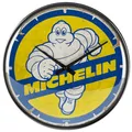 Produktbild: Nostalgic-Art Retro Wanduhr, Ø 31 cm, Michelin – Bibendum 80s – Geschenk-Idee für Motor-Fans, Original Lizenzprodukt (OLP), Große Küchenuhr, Vintage Design, Reifen-Deko