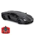 Produktbild: CMJ RC CARS Lamborghini Aventador Ferngesteuertes Auto RC Mit Arbeitsscheinwerfern, fernsteuerung Auto Straßenmaßstab 1:24, 2,4 GHz, großartiges Spielzeug (Schwarz)
