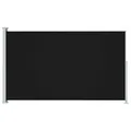 Produktbild: vidaXL Seitenmarkise Ausziehbar UV-beständig Sonnenschutz Sichtschutz Windschutz Seitenrollo Markise Balkon Garten Terrasse 220x300cm Schwarz