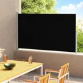 Produktbild: vidaXL Seitenmarkise Ausziehbar 220x300 cm Schwarz