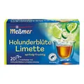 Produktbild: Meßmer Holunderblüte-Limette | 20 Teebeutel | Vegan | Glutenfrei | Laktosefrei