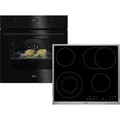 Produktbild: AEG AB12B Set Backofen BEK43511XB + Glaskeramikkochfeld HK634060XB - Schwarz
