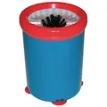 Produktbild: Jantex Manueller Gläserspüler für die Spüle, Blau und Rot, Größe: 180 (H) x 140 (Durchmesser) mm, Nylonbürsten, konzipiert für den Verbleib im Spülbereich, GD150