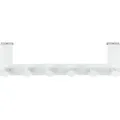Produktbild: Türgarderobe Celano Weiß, 6 Haken, für Türfalzstärken bis 2 cm, Weiß, Stahl weiß - weiß - Wenko