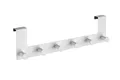 Produktbild: WENKO Türgarderobe Mod. Celano, Hakenleiste mit 6 Haken aus lackiertem Stahl für Türfalzstärken bis 2 cm, schwere Qualität, 39 x 11 x 5,5 cm, Weiß