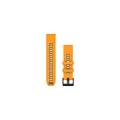 Produktbild: Garmin Quickfit Watch Bands, Silicone spark orange/graphite 22 mm