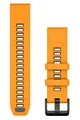 Produktbild: GARMIN Quickfit Silikonband 22 mm Funkenorange/Graphit 010-13392-01