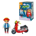 Produktbild: BABY born Minis Scooter-Spielset Simon Puppe Roller Helm 3tlg 906118 OVP NEU