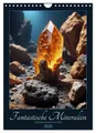 Produktbild: CALVENDO Wandkalender Fantastische Mineralien - Geheimnisvolle Schätze (Wandkalender 2026 DI