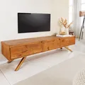 Produktbild: riess-ambiente Massives TV-Board FINCA 180cm vintage braun recyceltes Pinienholz mit Schubladen TV-Schrank TV-Lowboard Kommode Lowboard