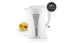Produktbild: GOURMETmaxx Wasserkocher 1,7l 2200W weiß/grau mit Kalkfilter