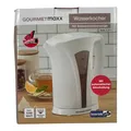 Produktbild: Gourmetmaxx Wasserkocher weiß, 1,7 Liter - 2200 W - Antikalkfilter Wasseranzeige