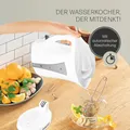 Produktbild: GOURMETmaxx Wasserkocher 1,7L Schlichtes Design kabellos Kalkfilter weiß