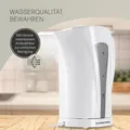 Produktbild: Wasserkocher 1,7l 2200W weiß/grau mit Kalkfilter Wasserkocher GOURMETmaxx