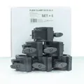 Produktbild: FLEXI CLAMP Set schwarz (6 Stück) - Kunststoff-Klammer f. Traversen, HalfCoupler