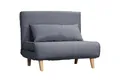 Produktbild: HOMCOM Sessel Rückenlehne Liege, Leinenimitat Tannenholz, Grau, 94 x 78 x 80 cm (2-Sitzer Sofa, 1-St., 1 x Einzelschlafsofa), mit Bettfunktion