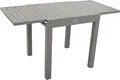 Produktbild: DEGAMO Balkon-Ausziehtisch Gartentisch TIRANA 70/140x70cm, Aluminium silbergrau, wetterfest