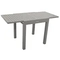 Produktbild: DEGAMO Balkon-Ausziehtisch TIRANA 70/140x70cm, Aluminium silbergrau