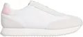 Produktbild: Calvin Klein Damen Runner Sneaker Laceup aus Leder, Weiß (Bright White/Sweet Pink), 38
