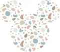 Produktbild: Komar Wandtattoo Mickey Head Terrazzo Bambino - Größe 125 x 125 cm (1 St), Künstler: Disney, rund und selbstklebend
