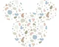 Produktbild: Fototapete Vlies DD1-068 Into Wonderland Mickey Head Ø 128 cm 1-tlg. 128 x 128 c