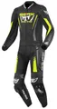Produktbild: Berik Absolute GP2 2-Teiler Motorrad Lederkombi, schwarz/anthrazit/neon-gelb, 56
