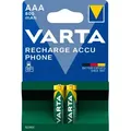 Produktbild: VARTA RECHARGE ACCU AAA Akku 2er Blister – Neu, OVP, Zubehör vollst.