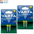 Produktbild: 4 Varta Recharge Accu Phone Batterien Aaa Lr03 800Mah Nimh 2Bl Hr03 1.2V NEW