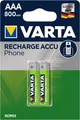 Produktbild: Varta Micro-Akku Akku Phone AAA MICRO 2ER Blister 800mAh