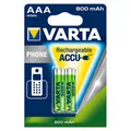 Produktbild: 2x VARTA Phone-Akku 56398 Micro AAA HR03 800mAh NiMH