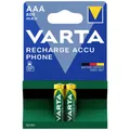 Produktbild: Varta RECH.AC.Phone AAA800mAh BLI2 Micro (AAA)-Akku NiMH 800 mAh 1.2 V 2 St.