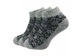 Produktbild: GAWILO Sneakersocken für den Winter für Damen - dicke & warme Bettsocken (3 Paar) kurze Wollsocken im Norweger Look aus weichem Vollplüsch