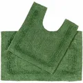 Produktbild: Homescapes Badgarnitur, Smaragdgrün, Textil, Uni, Rechteckig, 50x80 cm, Oeko-Tex® Standard 100, Badtextilien, Badematten