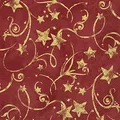 Produktbild: IHR Ideal Home Range - Servietten Weihnachtssterne STAR GARLAND red gold Sternschnuppen Sternenhimmel Goldstern 20 St. Lunch-Servietten 33 cm x 33 cm