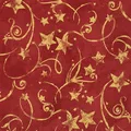 Produktbild: 20 Servietten Star Garland red gold - Sterne in Eleganz rot 33x33cm
