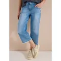 Produktbild: CECIL 3/4-Jeans Style Neele Loose Fit mit hoher Leibhöhe und weiter Beinform blau 28