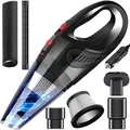 Produktbild: 120W Handstaubsauger Auto Autostaubsauger Staubsauger Tragbarer Starke Handsauger Trocken Saugkraft Ausläufen 12V KFZ PKW Schwarz Retoo