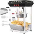 Produktbild: VEVOR Popcornmaschine Maker Popcornautomat Popcorngerät Kino 850W 8oz Schwarz