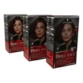 Produktbild: 3 x Schwarzkopf Brillance Haarfarbe 874 Samtbraun