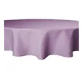 Produktbild: Tischdecke rund Leinenoptik Lotuseffekt Tischwäsche Wasserabweisend Tischtuch Fleckenabweisend Bügelfrei Abwischbar Waschbar Innen und Außen Perleffekt (160 cm, Flieder)