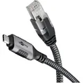 Produktbild: Goobay - Ethernet-kabel Cat6 Usb-c 3.1 Auf Rj45, 1m, Schwarz/silber