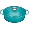 Produktbild: Le Creuset Bräter Signature 29 cm oval Karibik 4,7 L