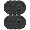 Produktbild: GORILLA SPORTS® Hantelscheiben - Einzeln/Set, 1,25kg, 2,5kg, 5kg, 7,5kg, 10kg, 15kg, 27,5kg, 30kg Gewichte, 30mm Bohrung, aus Kunststoff - Gewichtsscheiben, Hantelscheiben-Set
