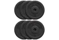 Produktbild: GORILLA SPORTS Hantelscheibe Hantelscheibe 30/31 mm Kunststoff 1,25-15 KG, 30 kg, (6-tlg)