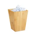 Produktbild: Papierkorb bambus Büromülleimer 6 l natur Papierkorb eckig Bambus Mülleimer