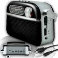 Produktbild: Retro Radio Lautsprecher Vintage Radio 1200 mAh Tragbares FM AM SW Küchenradio Retrofür Büro Zuhause Kofferradio Retoo