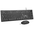 Produktbild: Rii Kabelgebundenes Tastatur-Maus-Set, PC Tastatur mit Kabel, Spritzwassergeschützt, Ergonomisch, USB-Anschluss, PC/Laptop, Windows/macOS, Büro/Schule - Deutsches QWERTZ Layout, Schwarz