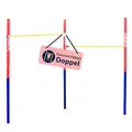 Produktbild: HUDORA Turnreck Fabian Standard/Pro - einfache/doppelte Turnstange für Kinder & Erwachsene - 4-Fach höhenverstellbare Gymnastikstange - belastbare Outdoor-Fitnessstange für bis zu 100kg