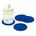 Produktbild: FILU Filzuntersetzer rund 8er Pack (Farbe wählbar) blau - Untersetzer aus Filz für Tisch und Bar als Glasuntersetzer/Getränkeuntersetzer für Glas und Gläser